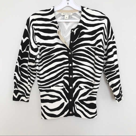 WHBM Zebra Print Small Cardigan - Picture 8 of 8